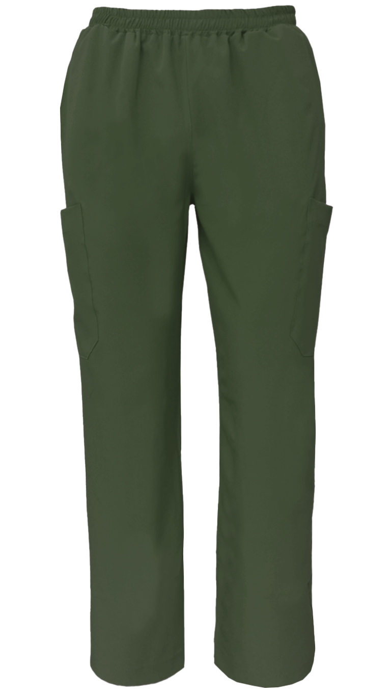 Pantalón Quirúrgico Repelente Polly Unisex Verde Militar Sin