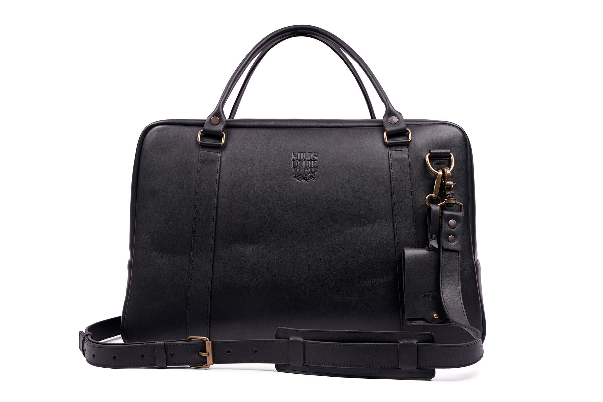 Mochila De Piel Color Negro - Yojan Piel