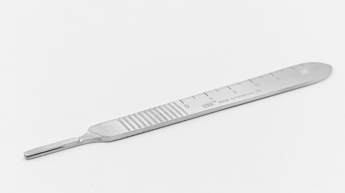 Strumenti Per Laboratorio O Studio 3 Manici Per Bisturi #4 Neri In Plastica Strumenti Chirurgici N 683939