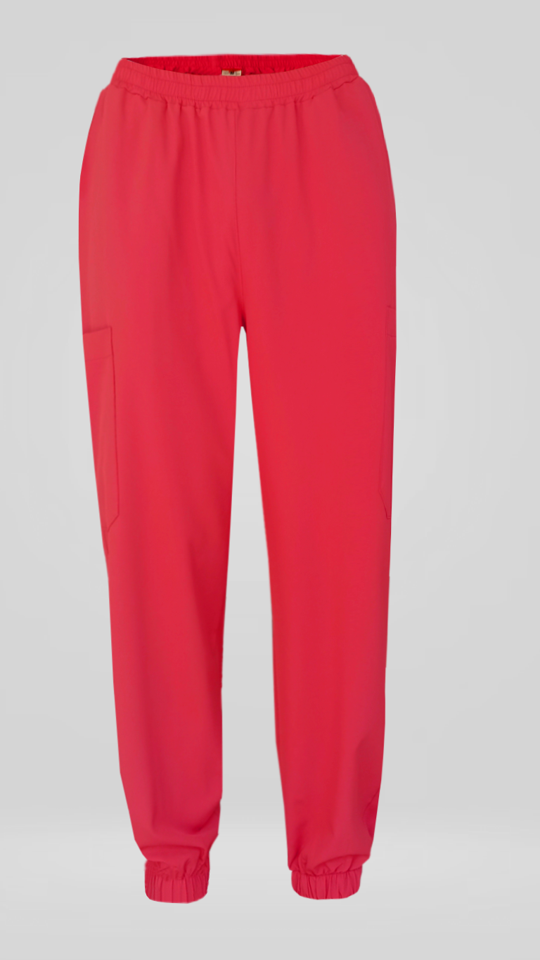 Pantalón Quirúrgico Repelente Polly Unisex Rojo en LALEO