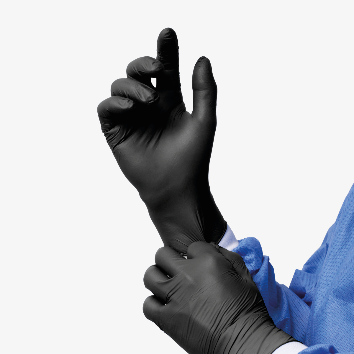 Guantes Desechables LALEO de Nitrilo Negro